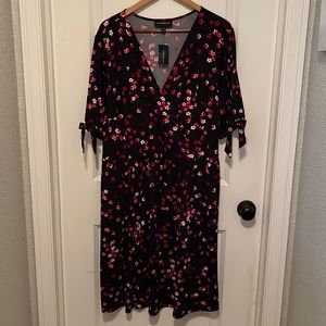 Lame Bryant Dress With Pockets NWT Never Worn Cute Split Sleeve With Bow